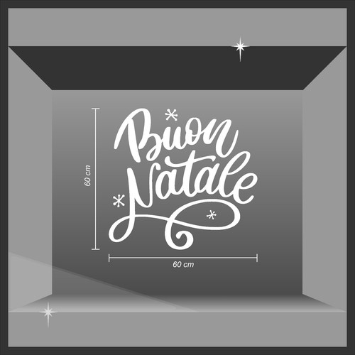 Natale vetrofanie natalizie - natale,