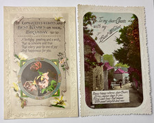 Lot of 2 Vintage Postcards