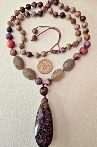 Collana lunga lola - collana, rose