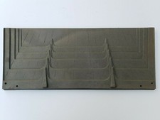 RICAMBIO DEVILLE PIASTRA POSTERIORE GHISA PER INSERTO A LEGNA P020180 - 550x230