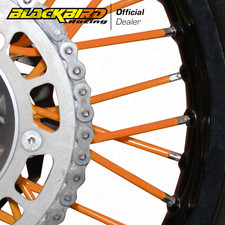 KIT ADESIVI COPRIRAGGI CERCHI CERCHIONI RUOTE 17 18 19 21 ARANCIONI MOTO CROSS