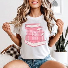 T-shirt grafica da donna Book