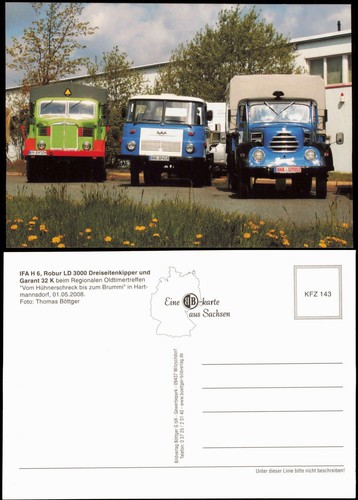 Cartolina traffico auto camion