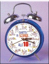 Sveglia classica media sexy "Smetto di scopare.. alle 10"