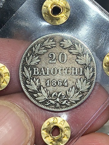 Moneta baiocchi 1864 - 20,
