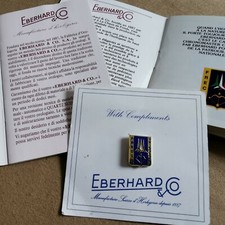 Eberhard & Co. Rare Frecce Tricolori kit warranty paper instruction booklet pin