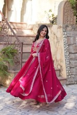 Abito Pronto Nuovo Bollywood Completo Pakistano Sposa Shalwar Kameez Festa