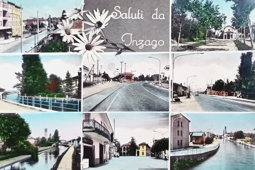 Cartolina saluti inzago - -,