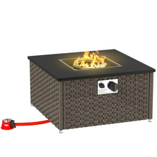 Tavolo Fuoco a Gas Rattan