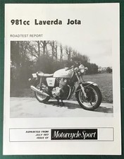 LAVERDA 981cc JOTA Rapporto