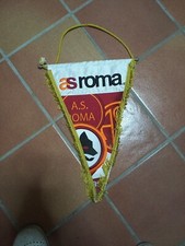 Gagliardetto Pennant A. S. Roma Ricamato A Mano.Raro E Introvabile