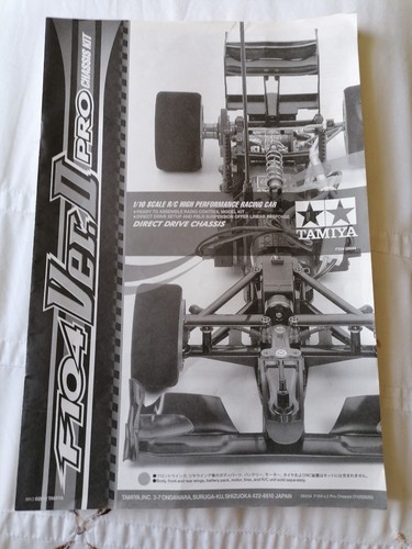 Manuale tamiya f104 - manuale, 2