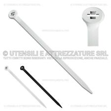 FASCETTE 2-LOCK DOPPIO DENTE per CABLAGGIO FISSAGGIO FILI CAVI CONFEZIONE 100 Pz