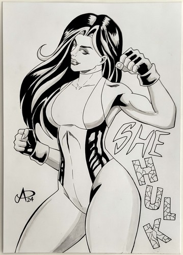 She hulk arte - arte, originale