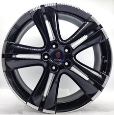 4 cerchi lega saab 9.3 alfa romeo jeep 5x110r 18 nero lucido diamantato lt001396