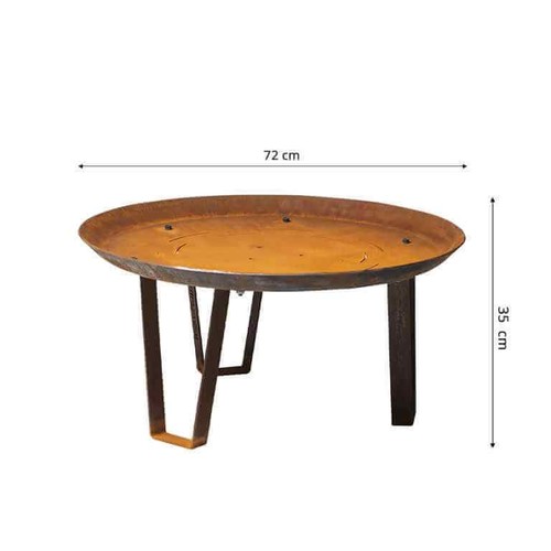 Focolare acciaio corten - acciaio,