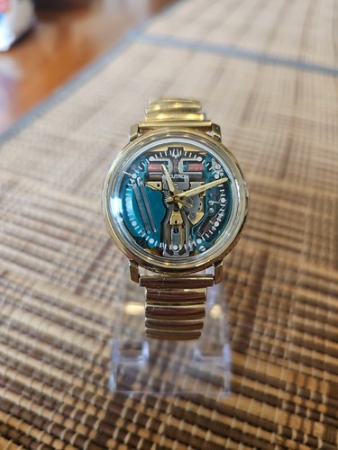 Accutron spaceview 214 gold - accutron,