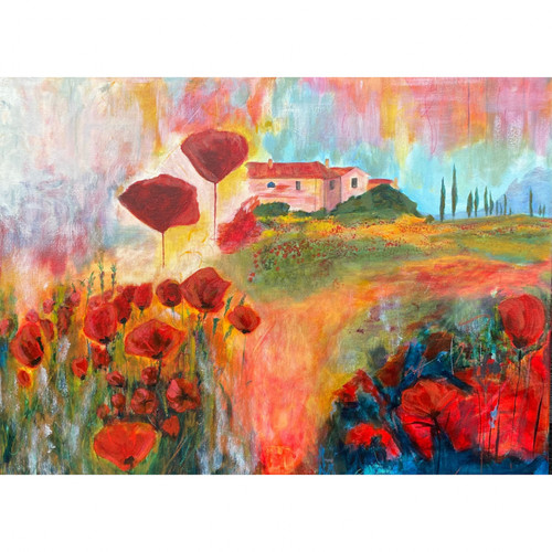 Quadro paesaggio toscana - paesaggio,