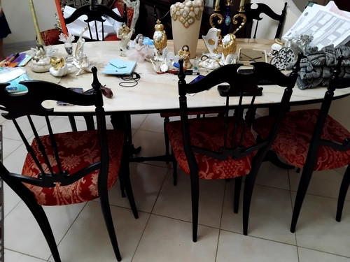 Tavolo anni piano marmo - piano, in
