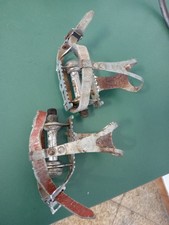coppia pedali con clips bici corsa vintage Anni 50