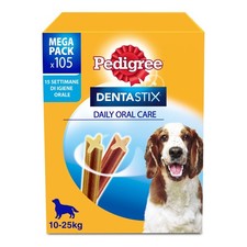 Pedigree Dentastix Snack per la Igiene Orale (Cane Medio 10-25 kg) 180g 105