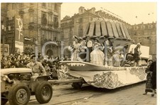 1954 TORINO CARNEVALE Sfilata dei carri per le vie della cittÃ  *Foto 18x13 cm