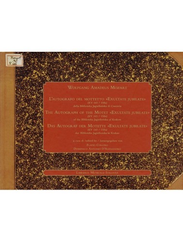 Mozart autografo del - -, l’autografo