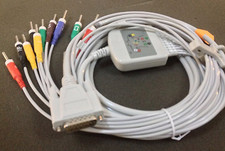 Nihon Kohden 10 cavi cavo ECG