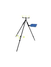 Accessorio pesca appoggia canne  Sele tripode surfcasting con vaschetta -H 155cm