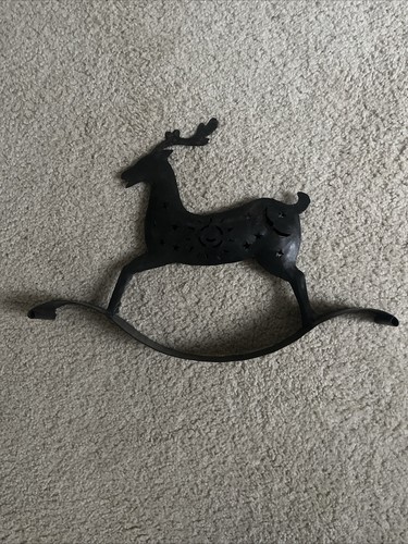 Scultura renna dondolo - renna,