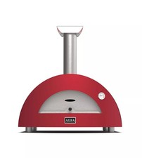 FORNO PIZZA A LEGNA ALFA "MODERNO" COLORE ROSSO 2 PIZZE