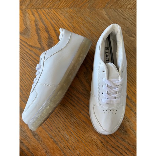 Sneakers lucita bianche led - bianche, pu