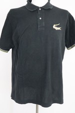 LACOSTE POLO MAGLIA UOMO COTONE TG 6 MAN SHIRT CASUAL VINTAGE  NERO
