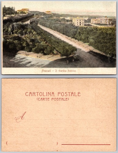 Cartolina giardino pubblico - cartolina,