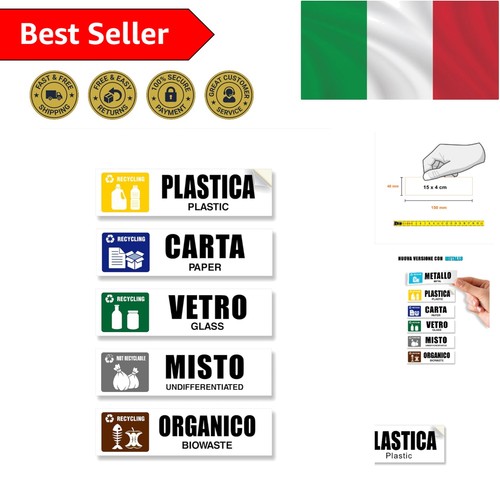 Adesivi raccolta differenziata - adesivi,