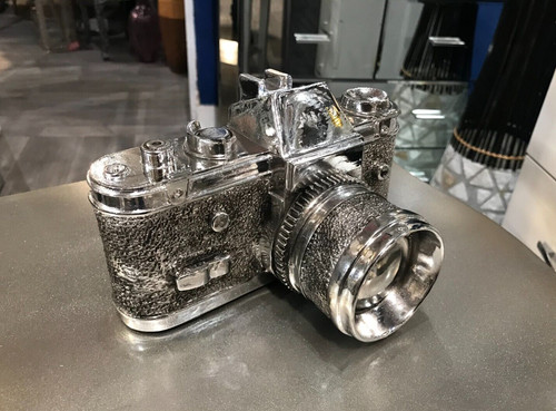 Large decorative silver - silver, chrome