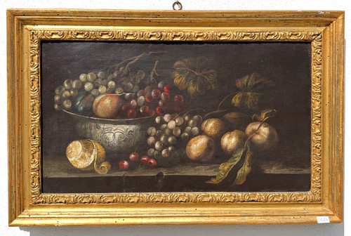 Dipinto antico olio tela - su,