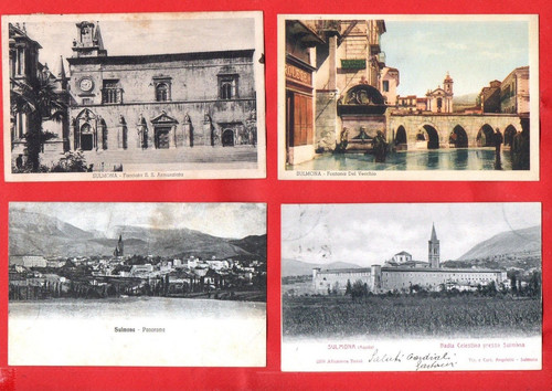 Sulmona lotto 4 cartoline - -lotto, di