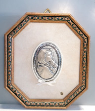 Icona Bomboniera Quadro in Argento Madonna con Gesù, 25 x 22, Arte Sacra. Ag 925