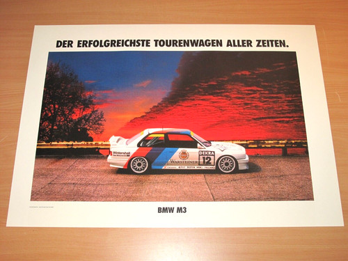 Bmw e30 poster auto da - auto,