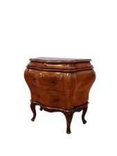 Cassettone bombato noce e - noce,