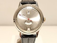 OROLOGIO MECCANICO DIGITALE VINTAGE RARO UOMO SWISS JUMP HOUR "CHATEAU"-" BULER"