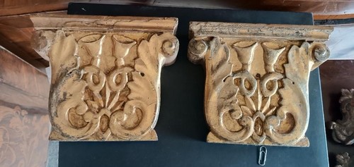 Antica coppia fregi dorati - antica, di