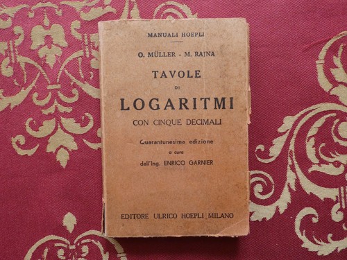 Tavole logaritmi muller - tavole, e