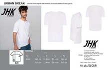 t-shirt JHK URBAN  bianca