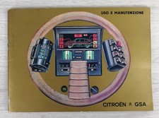 CITROEN GSA - USO E MANUTENZIONE - 59 PAGINE - IN ITALIANO - 1982 - PERFETTO