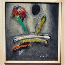 UGO SAMBRUNI  QUADRO AD OLIO SU TAVOLETTA 