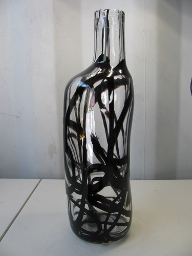 Vaso firande astratto soffiato - vaso,
