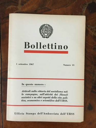 Bollettino 1 settembre - n.15,