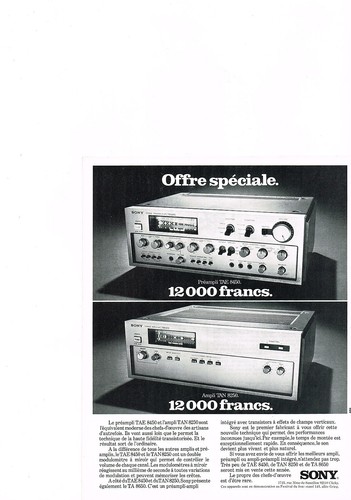 Publicite 1975 sony - ,